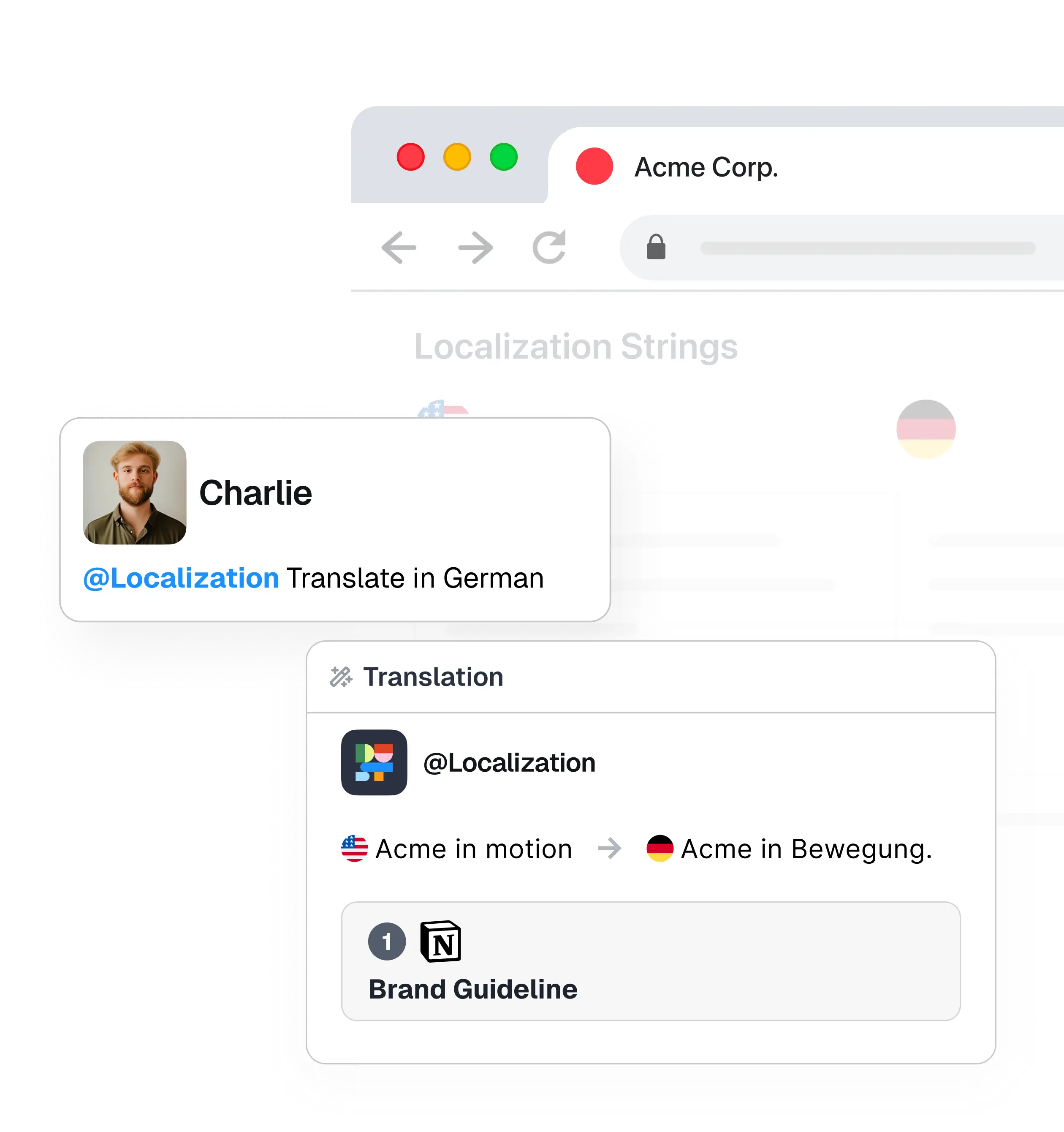 Локализация контента Features
